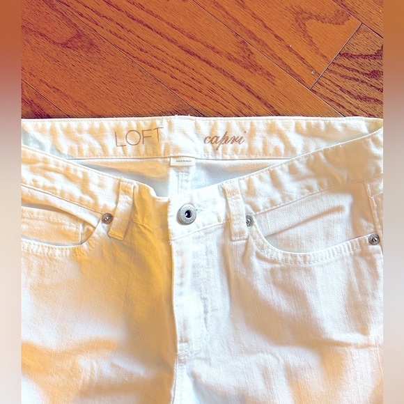 Loft White Capri Size 4P - Picture 5 of 7